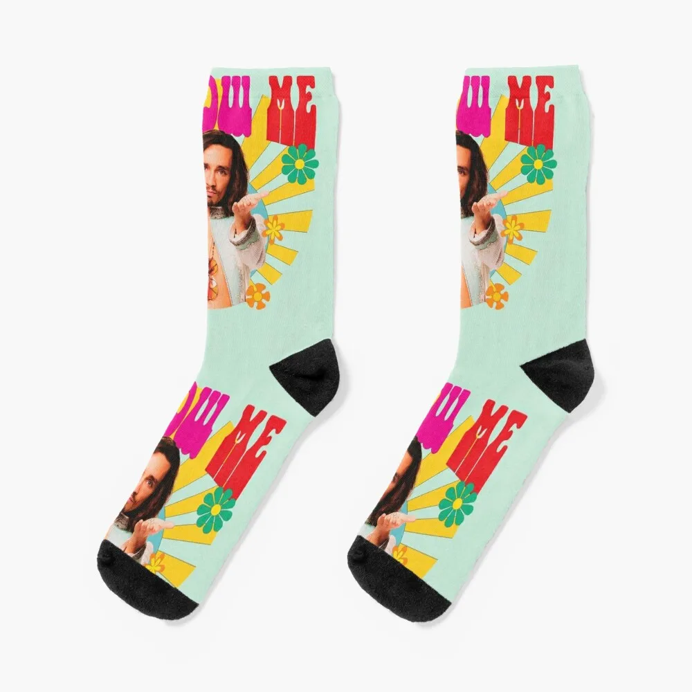 

Klaus Follow Me Socks hiking heated happy Novelties Socks For Women Men's