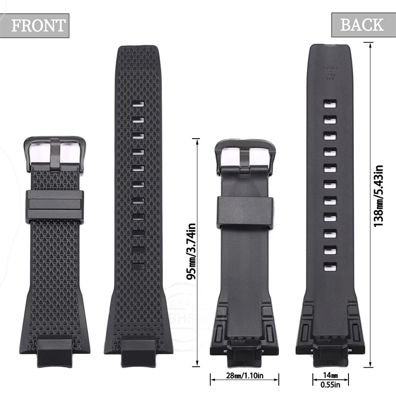 Resin Watch Band Suitable For Casio G-SHOCK GST-B400 Series Men's ports Waterproof Strap Replacement Band Bracelet Accessories