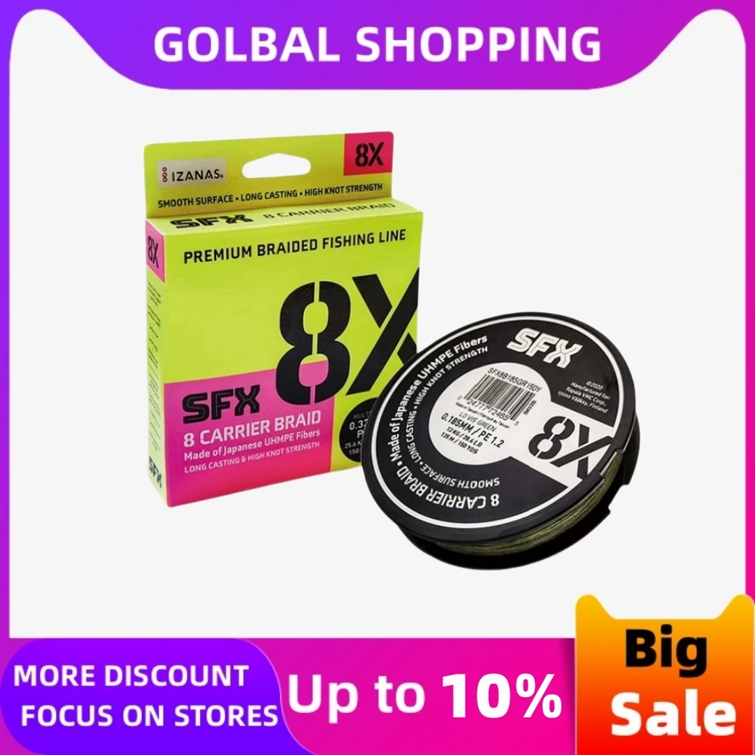 

Sufix Braided 8X braid Fishing Line 135M/150M Super Strong Multifilament 8 Braided Fishing Line Carp Fishing