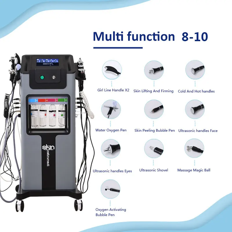 10 in 1 Hydro Dermabrasion Machine Face Lifting Facial Deep Cleaning Aqua Peeling Skin Rejuvenation Skin Care SPA Device