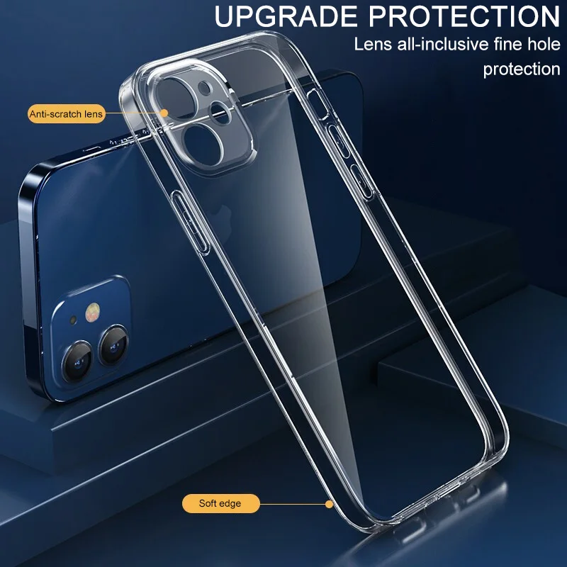 Premium Transparent Shockproof Silicone Phone Case