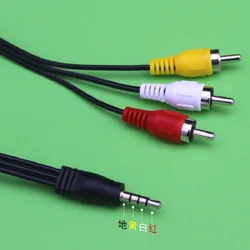 3.5mm Jack To 3 RCA Male Audio Video AV Cable AUX Stereo Cord 3RCA Standard Converter Wire for Speaker TV Box CD DVD Player 1.5M