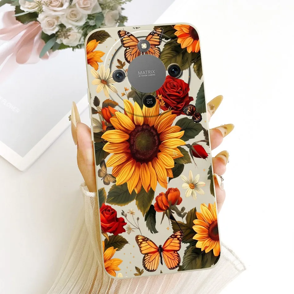 Cute Cat Flower Butterfly Cartoon Shockproof Soft Silicone Phone Case