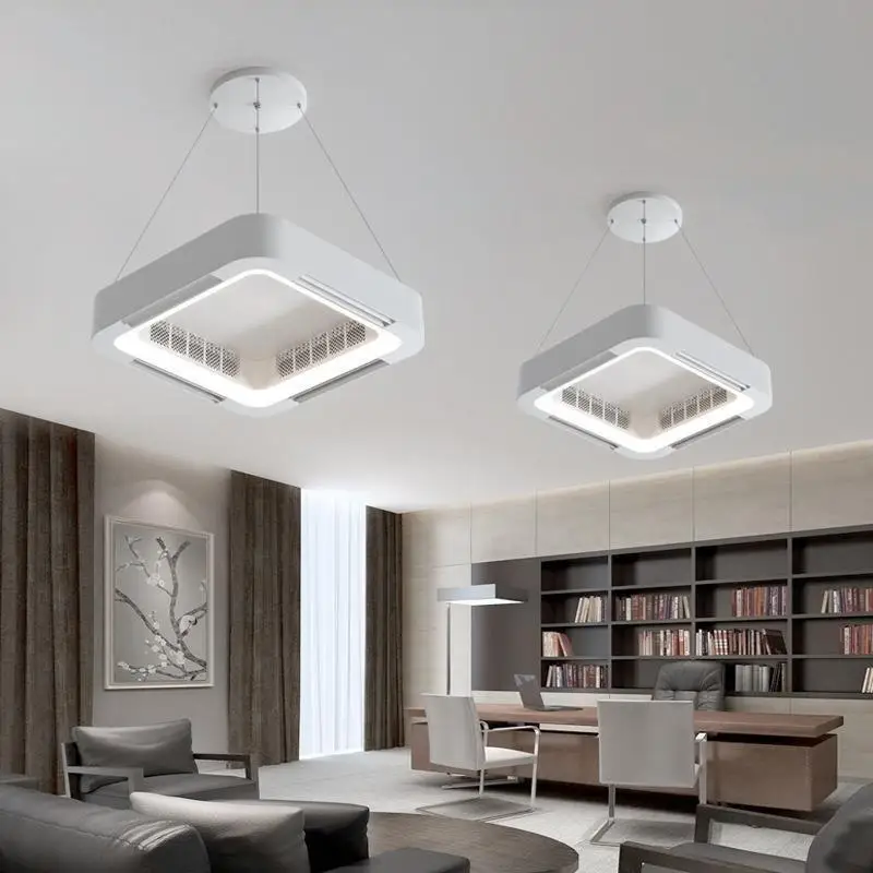 Ceiling Light With Fans Invisible Bladeless Remote Control DC LED Circulator Decoration Bedroom Living Room Lighting electric fan,ceiling fan,led ceiling fan lights,led fan light,led ceiling lights