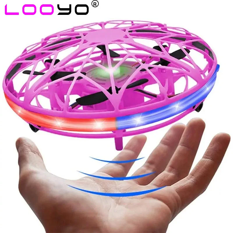 Mini Remote Control Flying Saucer Drone Aircraft Boy Handcontrolled