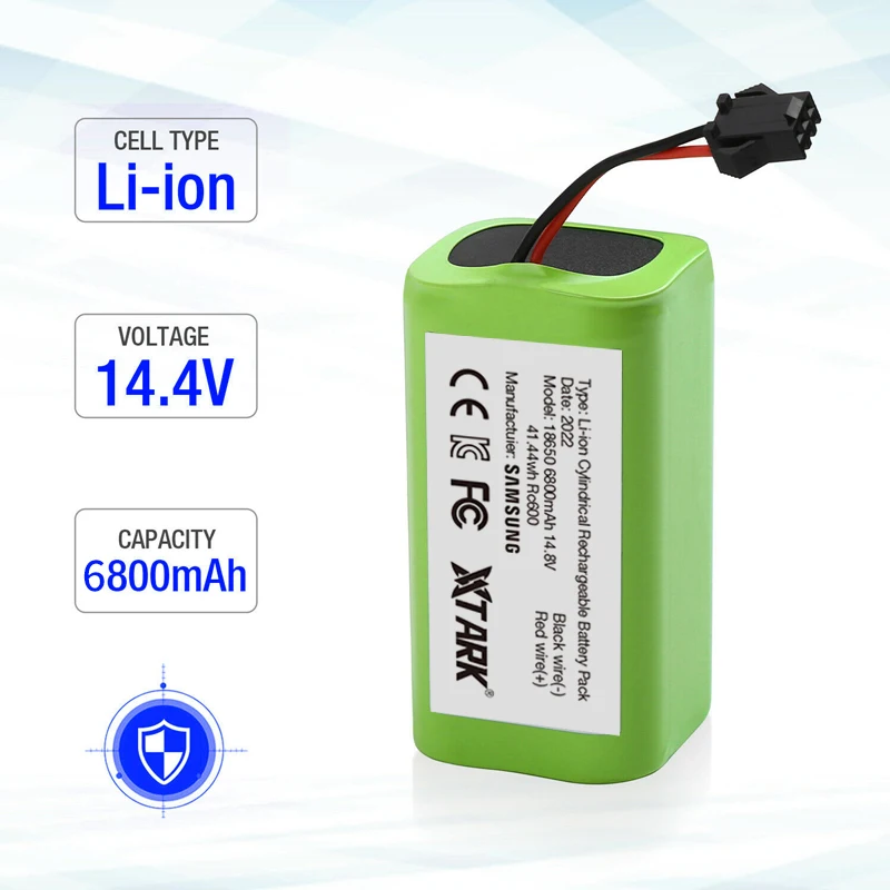 

14,4 В 6800 мАч 18650 сменная батарея для Conga 990 Ecovacs Deebot N79S N79 DN622 Eufy Robovac 11 11 11S 12 15C 15S