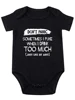 Don't Panic Sometimes I Puke When I Drink Too Much, Funny Baby onesie Baby Essentials Baby Bodysuit Baby Boy Girl Clothes 3