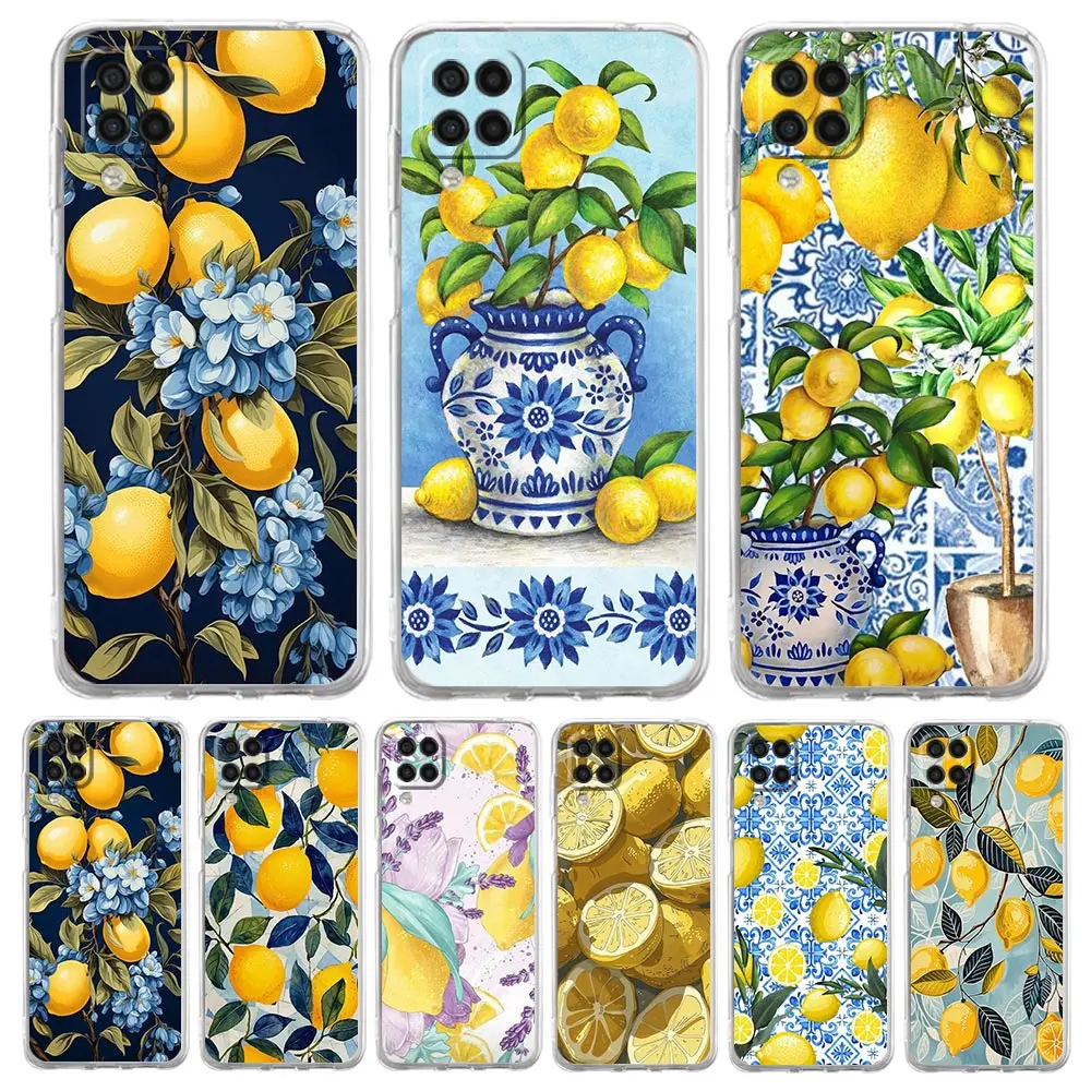 Retro Lemon Clear Phone Case Cover