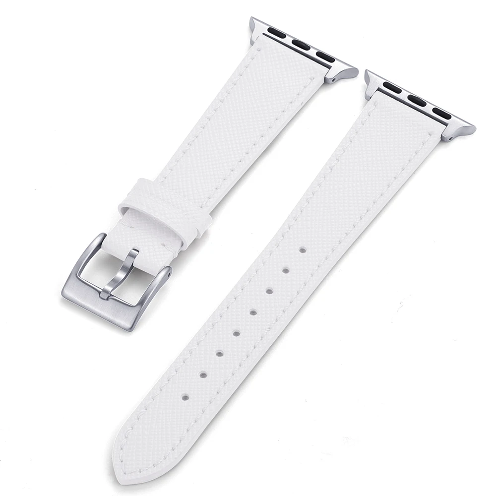 Elegant Leather Watch Strap - Premium Replacement Wristband