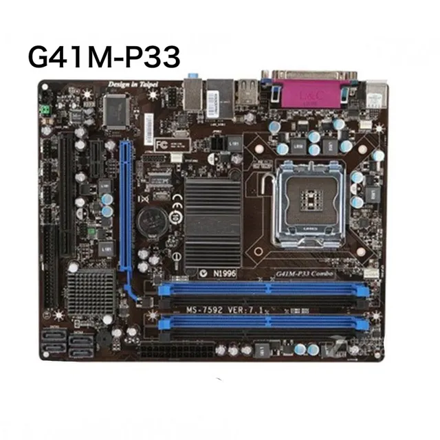Msi G41m Msi P43 For MSI G41M-P33 Motherboard LGA 775 DDR3 - Main Image