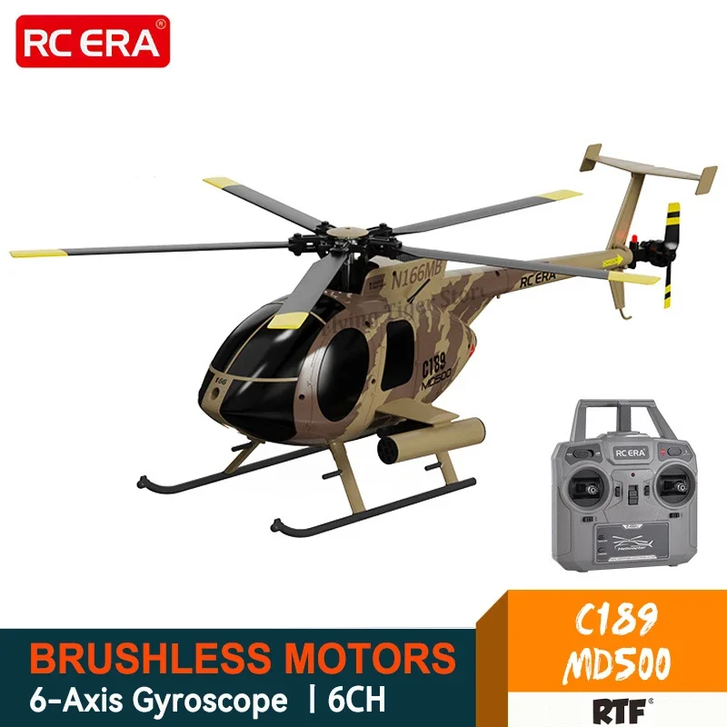 Disponibile New Rc Era 1:28 C189 Bird Rc Helicopter Zanna Md500 Dual Brushless Simulazione Modello 6-Axis Gyro Modello Di Simulazione Giocattoli