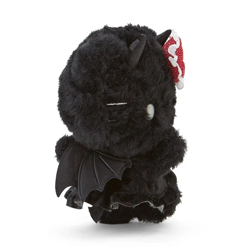 Sanrio Hello Kitty Cute Cartoon Angel and Demon Plush Toys Kawaii Backpack Pendant Keychain Accessories Girls Halloween Gifts 5
