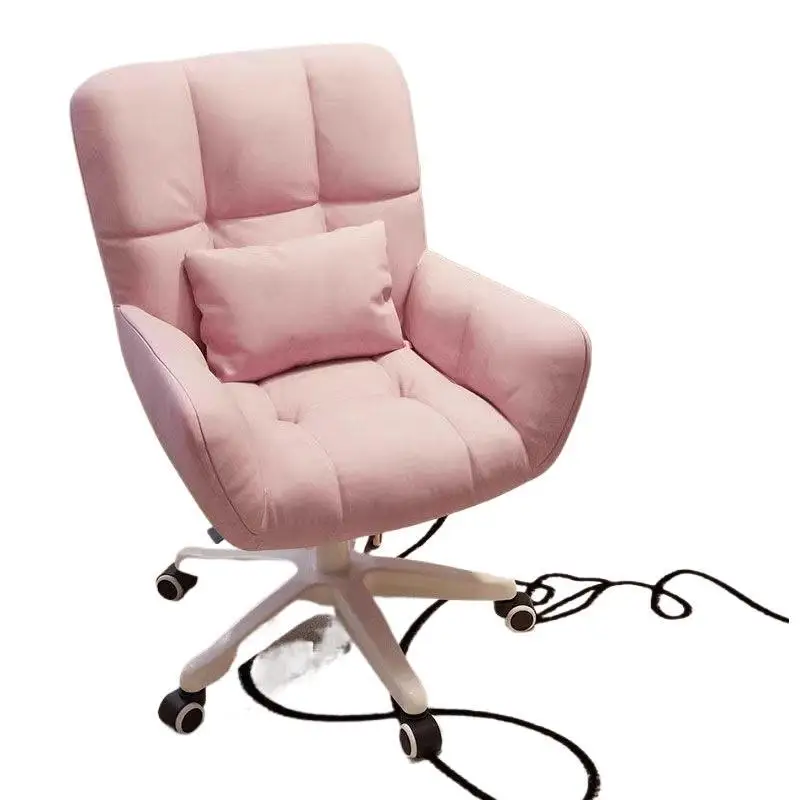 Student Computer Chair Home Comfortable Sedentary Backrest Study Chair Girls Bedroom Make-up Sofa Swivel Chair 5