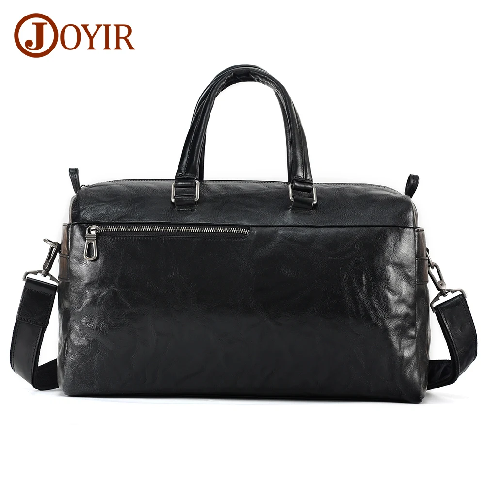 

JOYIR Vintage Genuine Leather Travel Duffel Bags Men Business For Male Luggage Bag Large Capacity Totes Travel Shoulder Bag