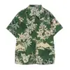Trendy Summer Shirt  Patch Pocket Quick Drying Hawaiian Shirt  Summer Floral Leaves Print Hawaiian Shirt 5