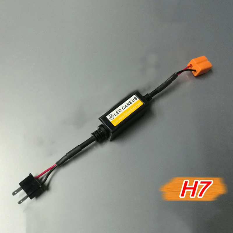 1/2/3PCS H4 H7 9005 9006 9012 LED Canbus Decoder Adapter Anti-Flicker Harness Bulbs Resistor Warning Error Canceller led car lights