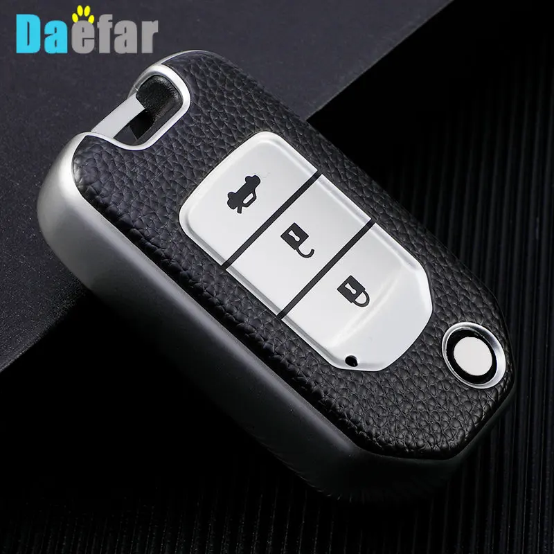 Premium Leather Car Key Case Cover – Elegant Remote Key Protection