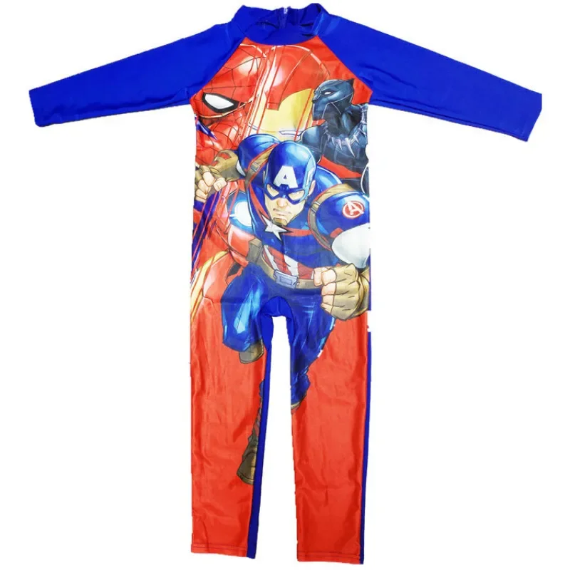 Children Swimwear Boys Girl One Piece Swimsuits Swimwear Bathing Suit Spiderman Cars McQueen Frozen Elsa Long Sleeve Swimming Kids Sport Beachwear