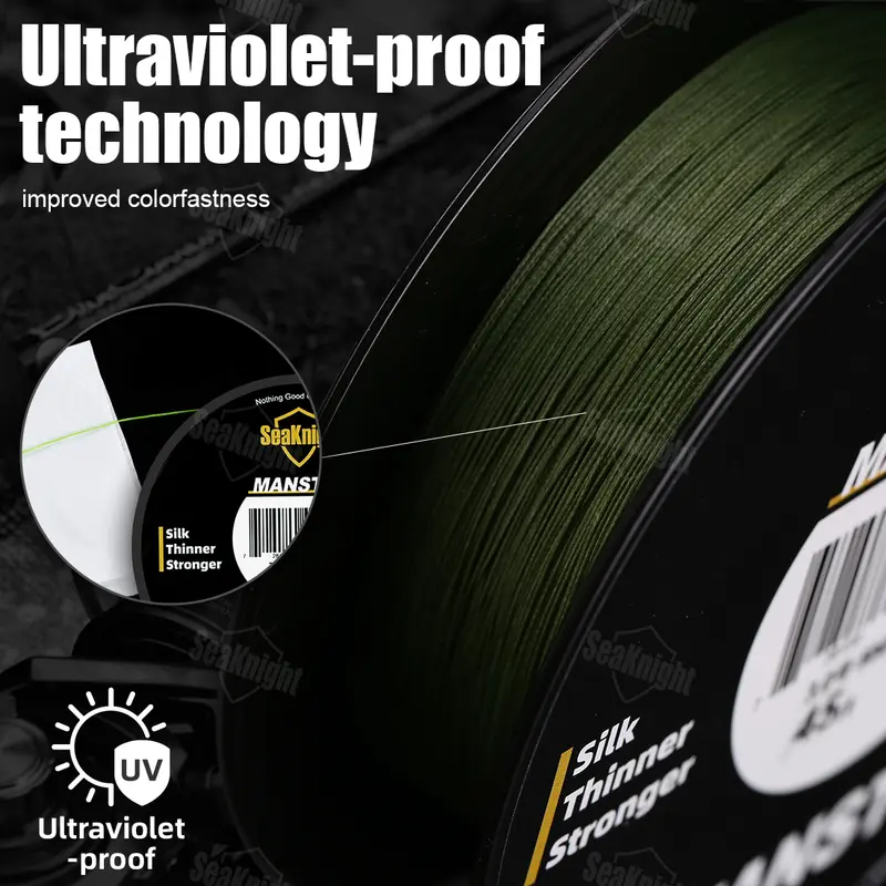SeaKnight NEW MONSTER/MANSTER W8 II 150M 300M 500M 8 Strands Casting Braid Fishing Line 15LB-100LB Smooth Multifilament PE Line - Image 3