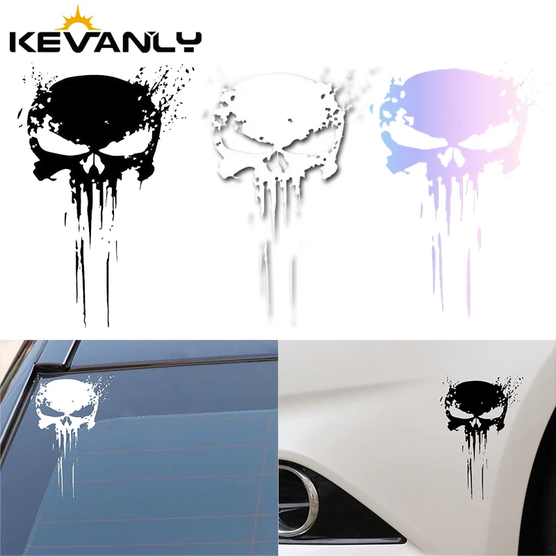 Motorcycle Stickers Blood Skull Racing Side Body Fuel Tank Helmet Oilproof Decals for Ktm Aprilia Yamaha Kawasaki Suzuki BMW