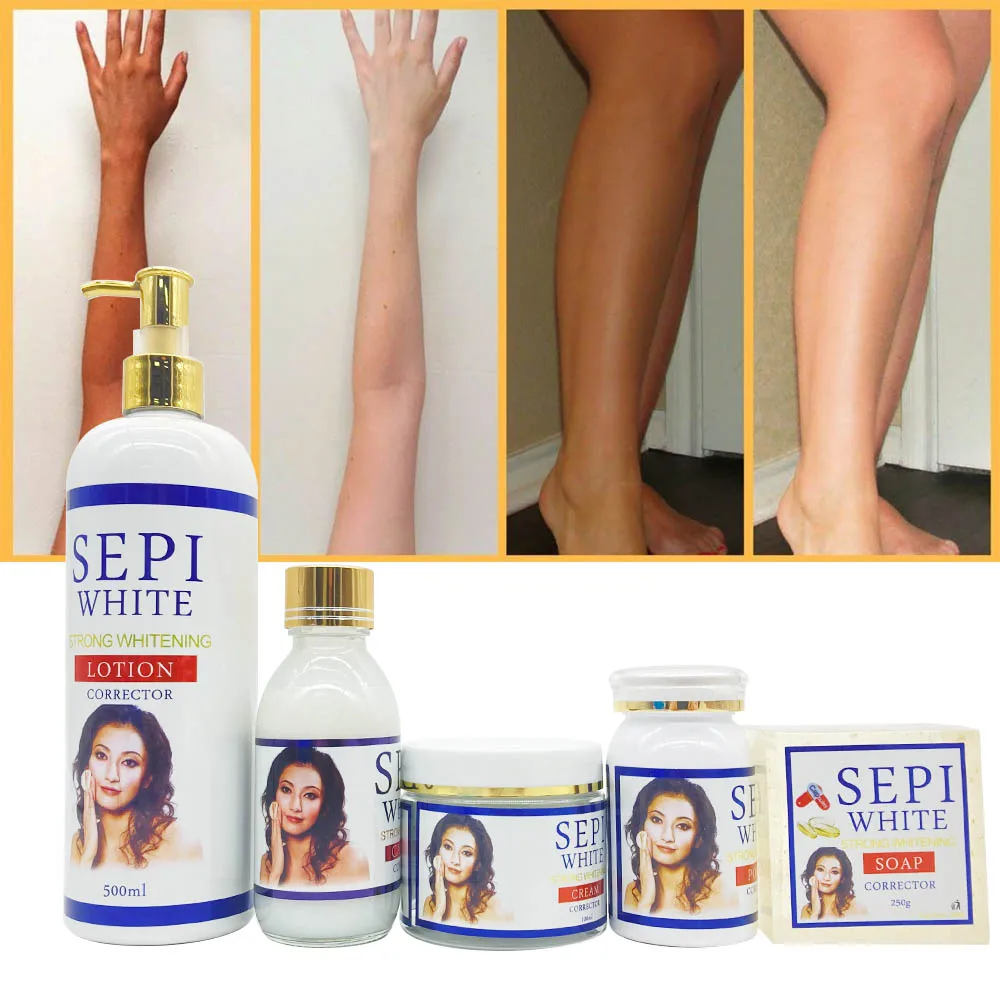 Gluta Master Sepi White Strong Bleaching Skin Set Whitening Evens Skin Tone Smooth Soft Keep Radiant Face Body SkinCare Kit