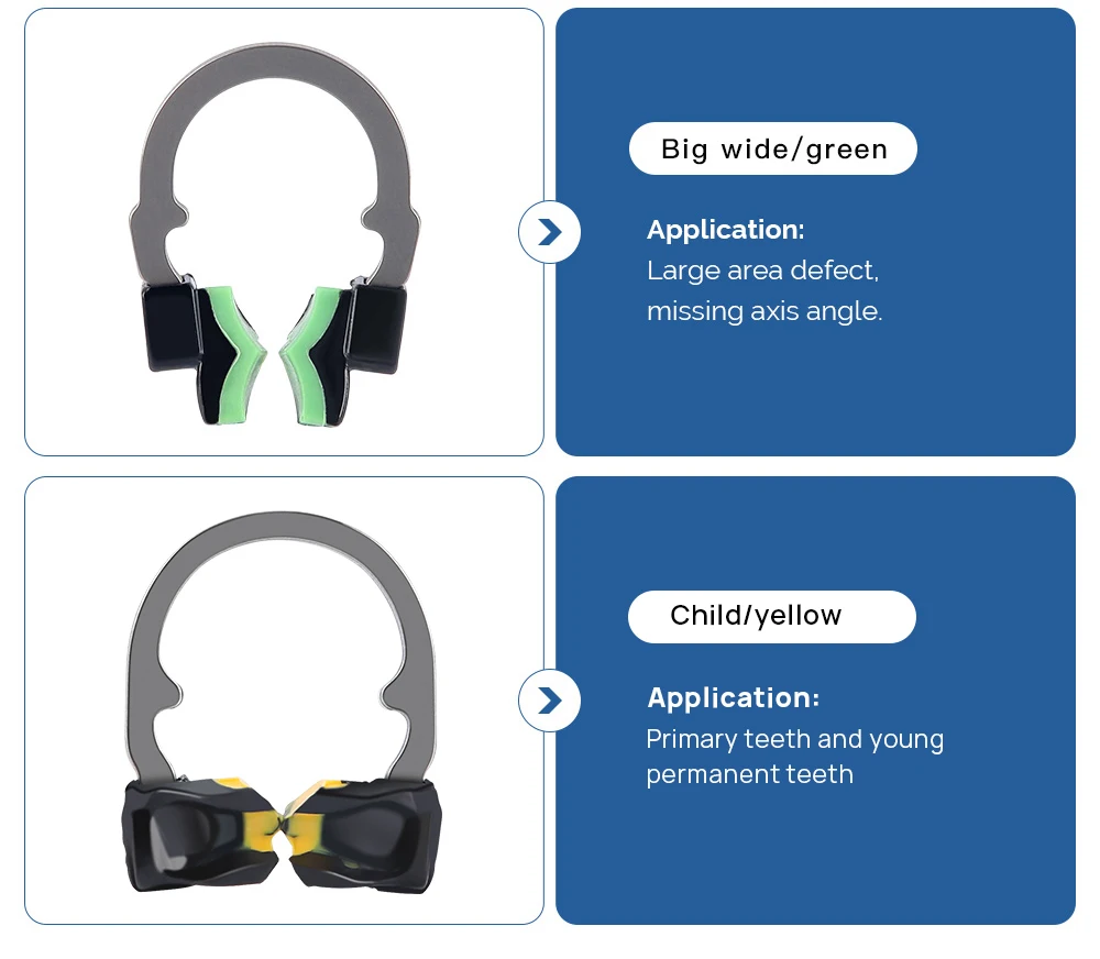 AZDENT Dental Sectional Matrix System Set New Contoured Matrices Clip Ring Bands Wedge Knife Dentis Wedges Plastic Kit_voghion.com