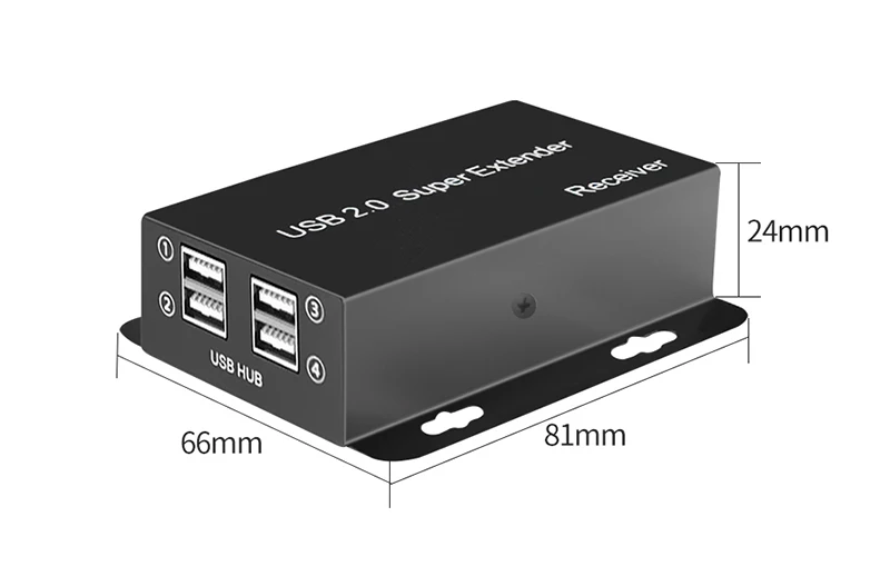 Super USB 2.0 Extender Via Rj45 CAT6 Cable 50m 4 Port USB2.0 Hub Adapter for PC
