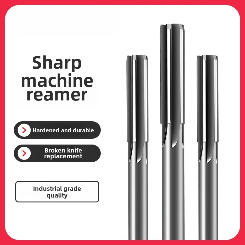 HSS Machining Tool Spiral Flute Reamer Cobalt Cutting H7 Shank Diameter 2mm-16mm for Metal Steel Aluminum Hole Drill