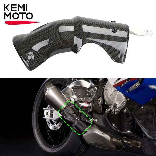 Auspuff Mittleren Link Rohr Hitzeschild Abdeckung Schutz Anti-Verbrühungen  Shell Teile für BMW S1000RR S1000R R1200GS Motorrad Zubehör - AliExpress