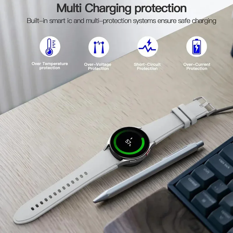 Universal Magnetic Wireless Charger Portable USB Fast Charging Dock Station