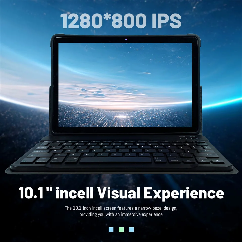 Android Tablet Npad15 Tablet 10.1'' FHD 12GB RAM + 512GB ROM MTK6735 Core 1280*800 Display Android 14 5G WIFI 7000mAh Dual Camera Type-C Tablets
