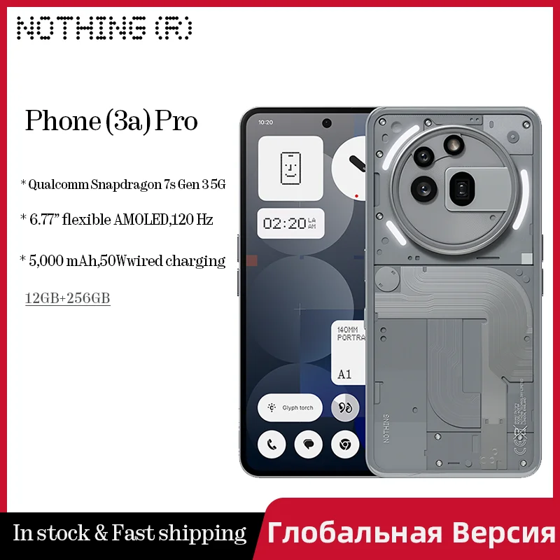 Global Version Nothing Phone (3a) Pro Qualcomm Snapdragon 7s