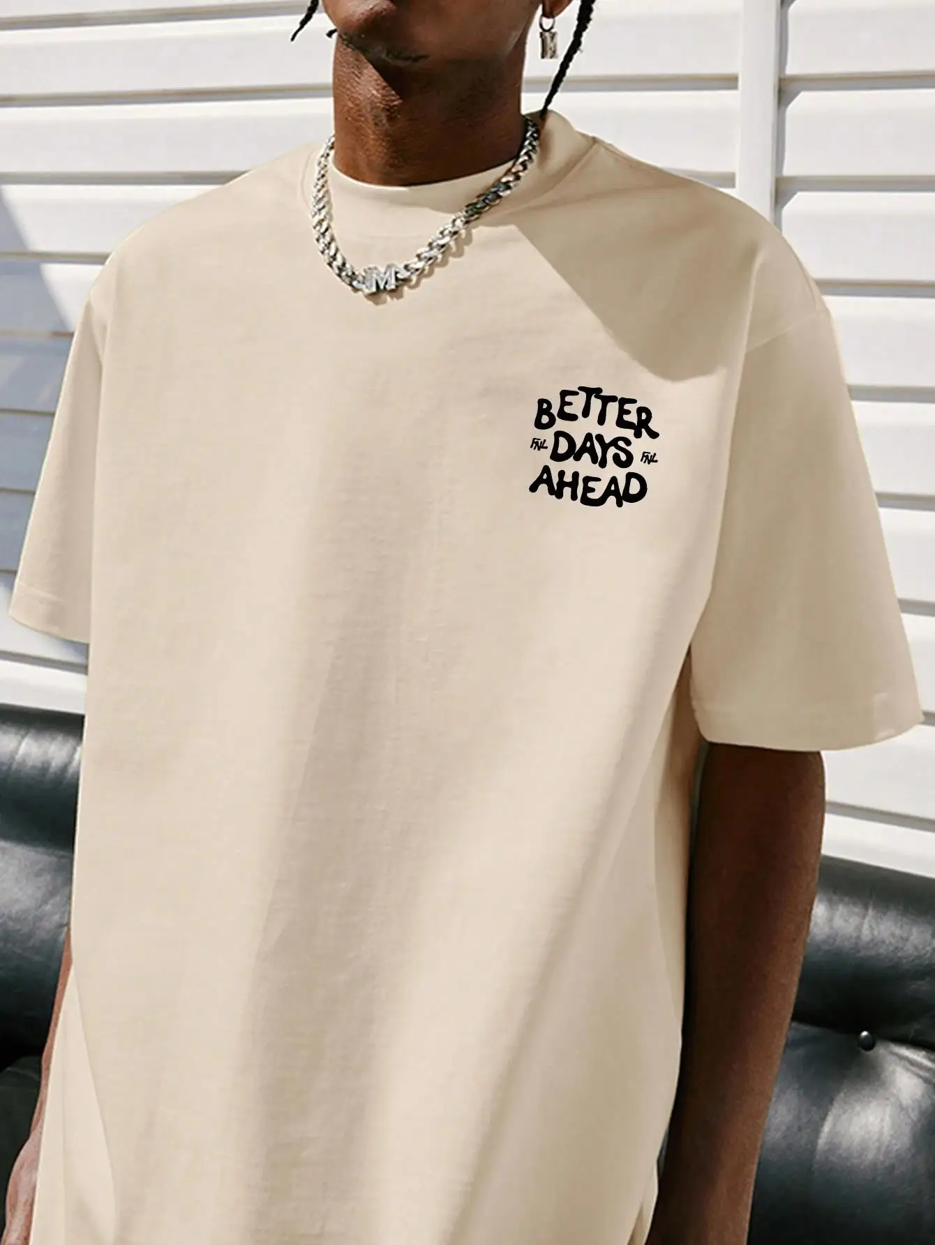 Optimistic Graphic Unisex O-Neck Oversize Cotton T-Shirt
