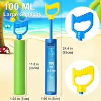 Summer beach water toy children's large draw type foam water gun EVA material high-pressure water gun outdoor water play 2