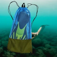 Multipurpose Snorkeling Gear Bag Net Diving Bag Swim Drawstring Bag Backpacks for Snorkeling Swimming Gear Accessories 2