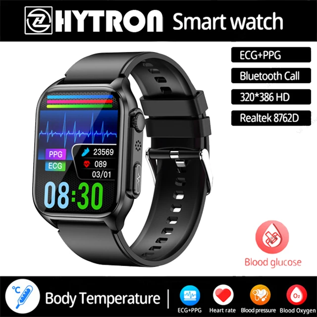 2023 Blood Sugar Smart Watch Men ECG+PPG Heart Rate Bluetooth Call