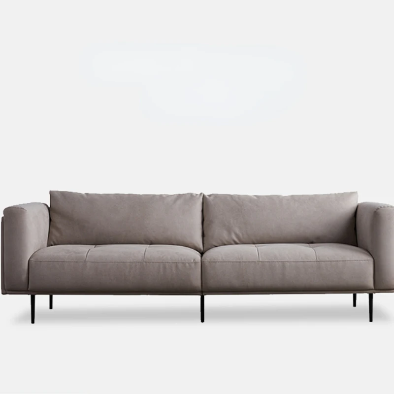 

Modern luxury sofa living room leather sofa first layer cowhide