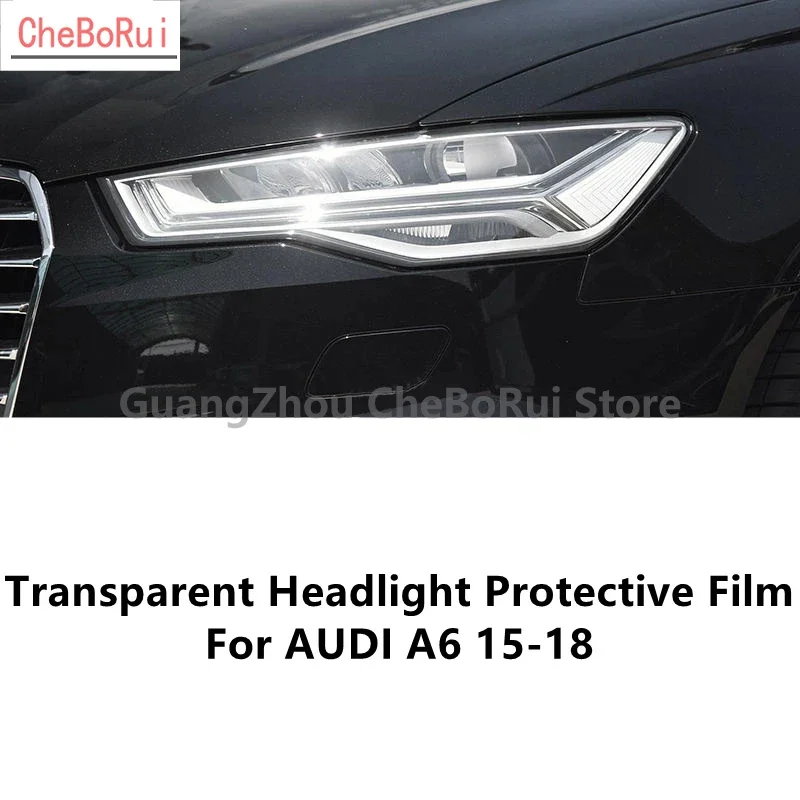 

Прозрачная защитная пленка для фар AUDI A6 15-18 TPU, защита фар, модификация пленки