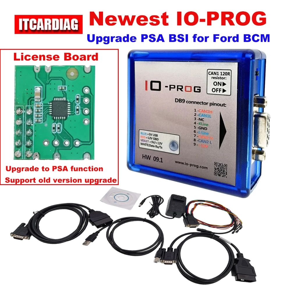 IO Prog with New License Added Full Terminal Programmer For PSA BSI