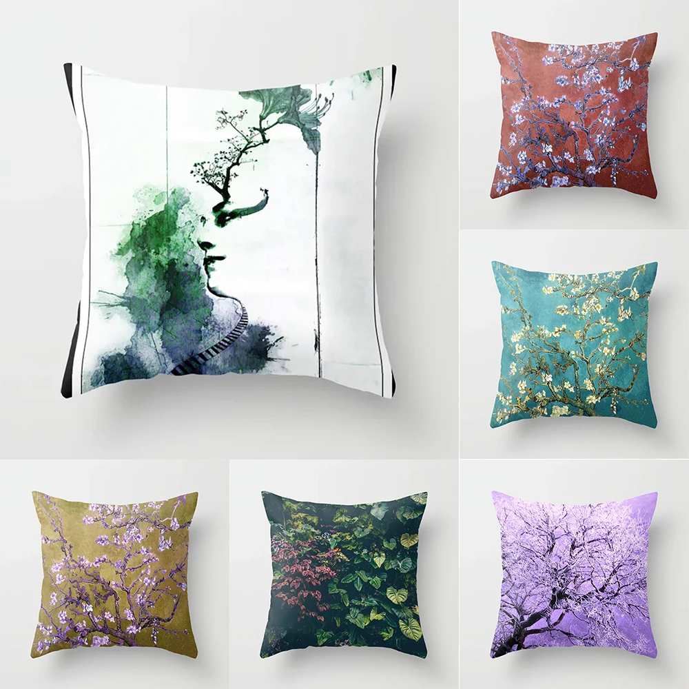 

Home Decor Pillowcases Psychedelic Flower Print for Bedroom Living Room