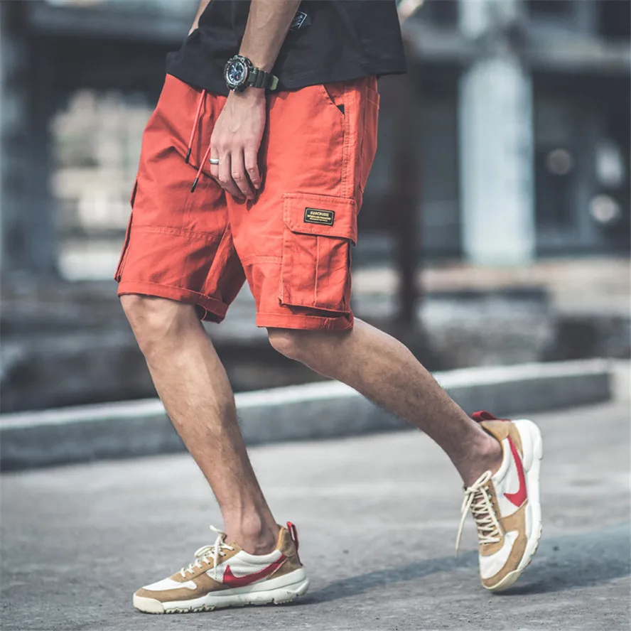 Summer Cargo Shorts Men Hip Hop Fashion Harajuku Ins Casul