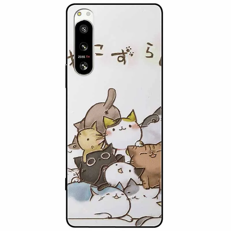 Cute 3D Embossed Relief Soft Silicone Back Cover with Cartoon Design