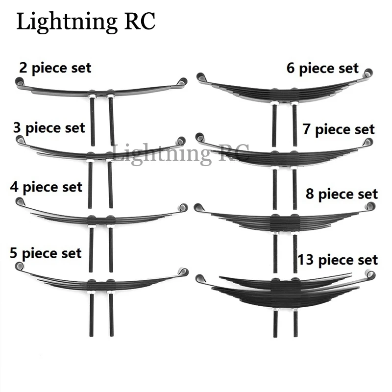 

2 Set Steel Leaf Springs For 1/14 Tamiya RC Tractor Trailer Truck Model Car Upgrade Parts Spare Accessories