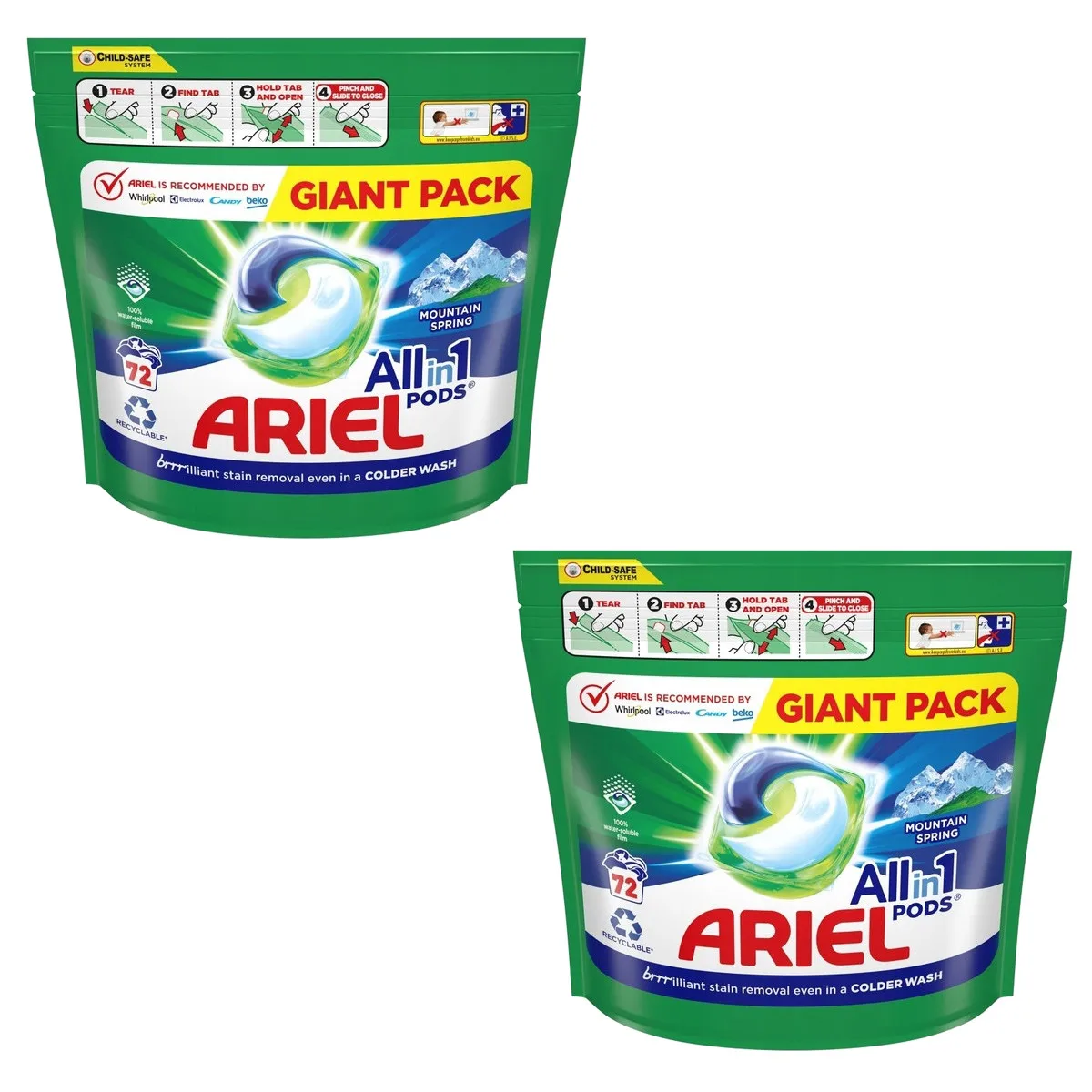 Kapsułki do prania ARIEL All-in-1 PODS białe kolor 2x 72 szt z Polski za $38.09 / ~142zł Kapsułki do prania ARIEL All-in-1 PODS białe kolor 2x 72 szt z Polski za $38.09 / ~142zł