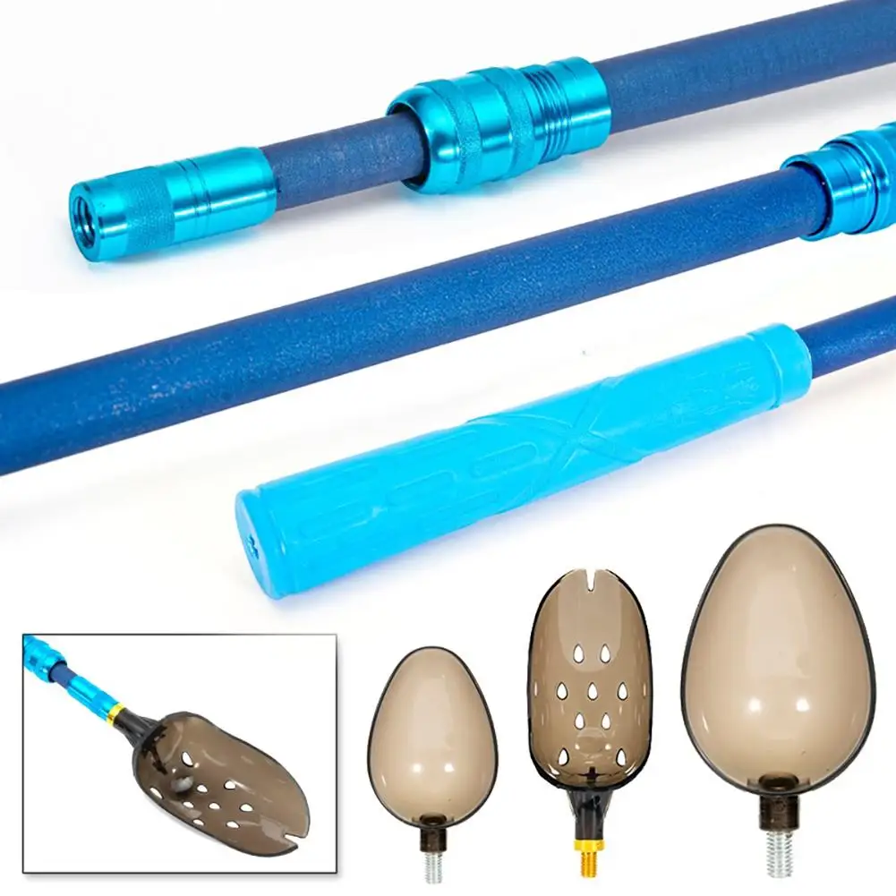 

Fishing Bait Throwing Spoons Non-Stick Bait Scoop Retractable Carbon Rod Casting Scoop Long Throw Fishing Tackle Tools