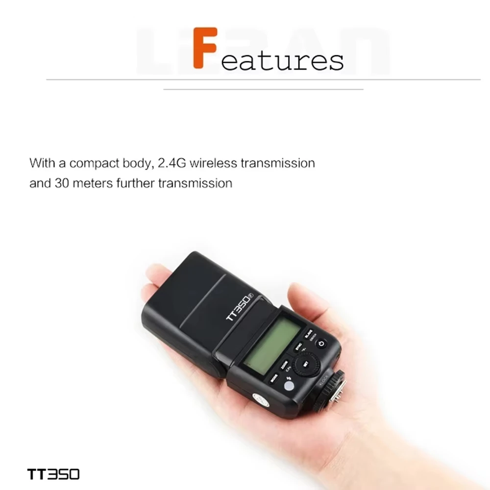 고독스 TT350 카메라 플래시 C/N/S/F/O 휴대용 스피드라이트 HSS TTL 2.4G 무선 플래시 시스템 (, 니콘, 캐논, 올림푸스, 후지 카메라용)
