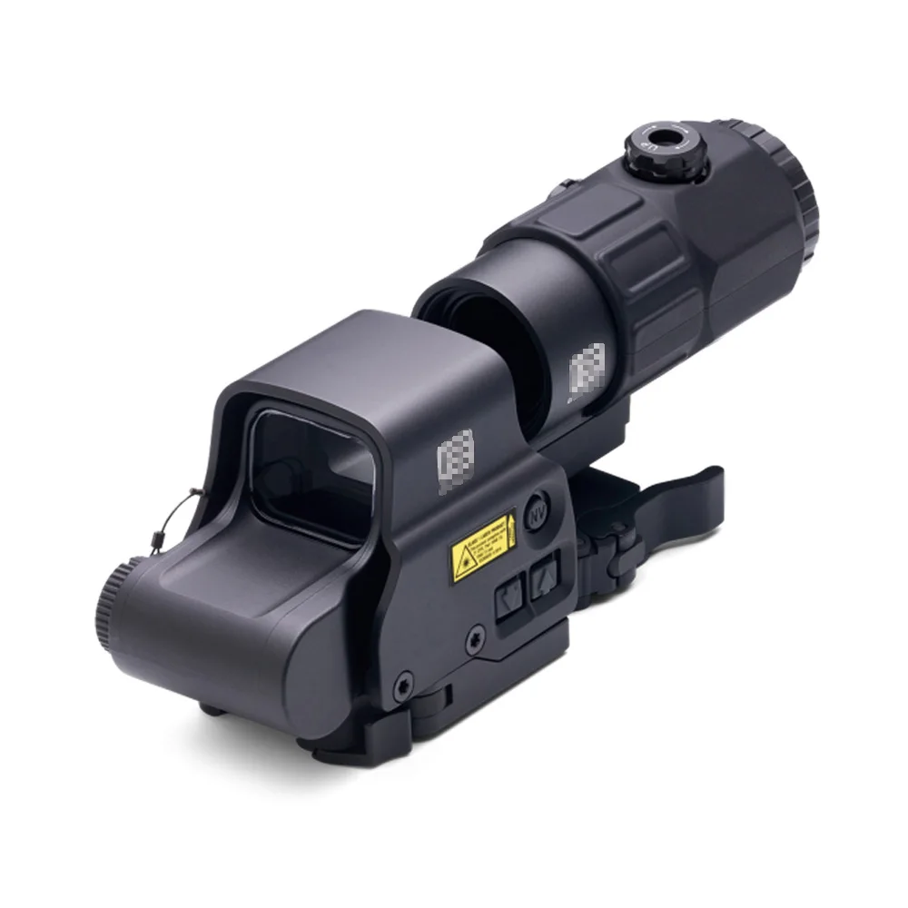 Tactical G43 G33 3X G45 5X Magnifier with Flip-up Mount 558 Holographic Sight Scope