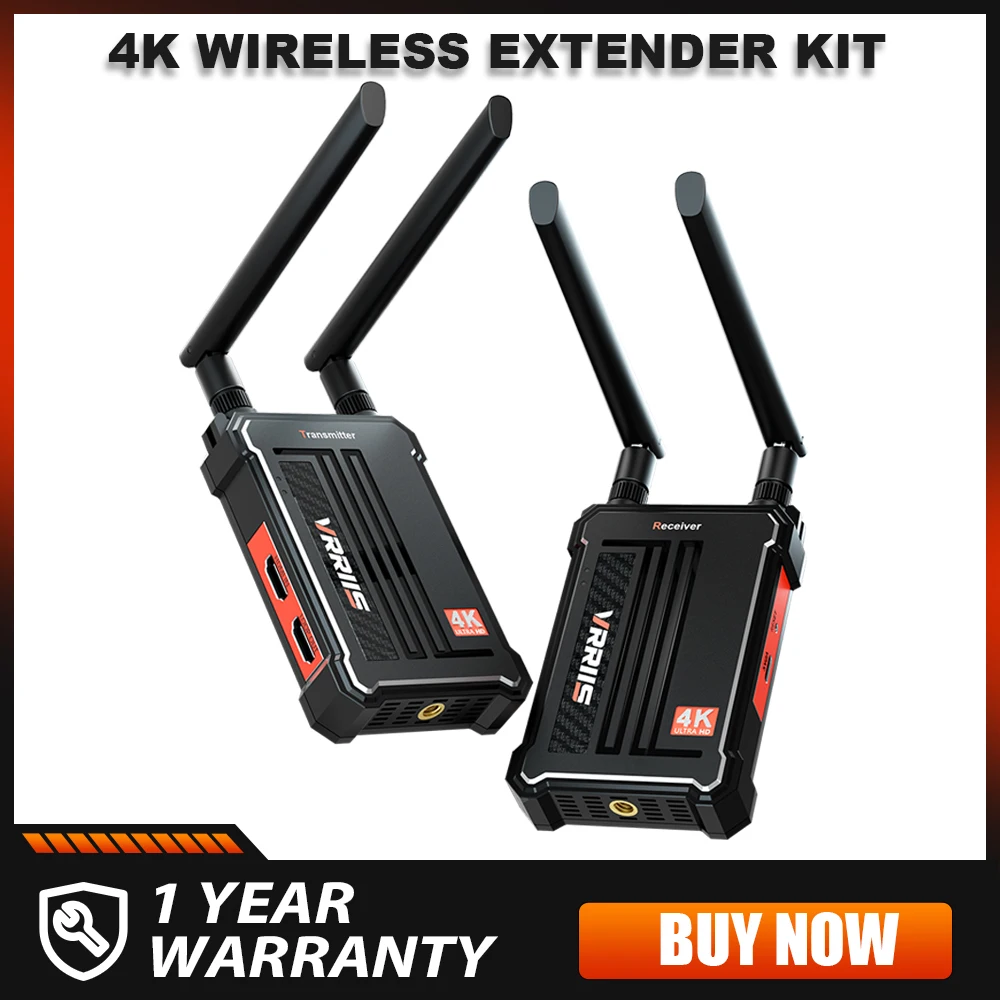 Wireless4KHDMITransmitterandReceiverDualHDMIOutputWireless