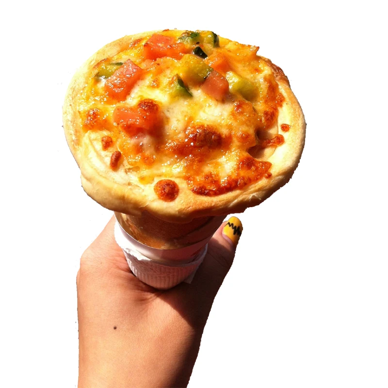 Pizza Cone Forming Machine, Commercial Rotary Oven Machine, And Glass Display Cabinet images - 6