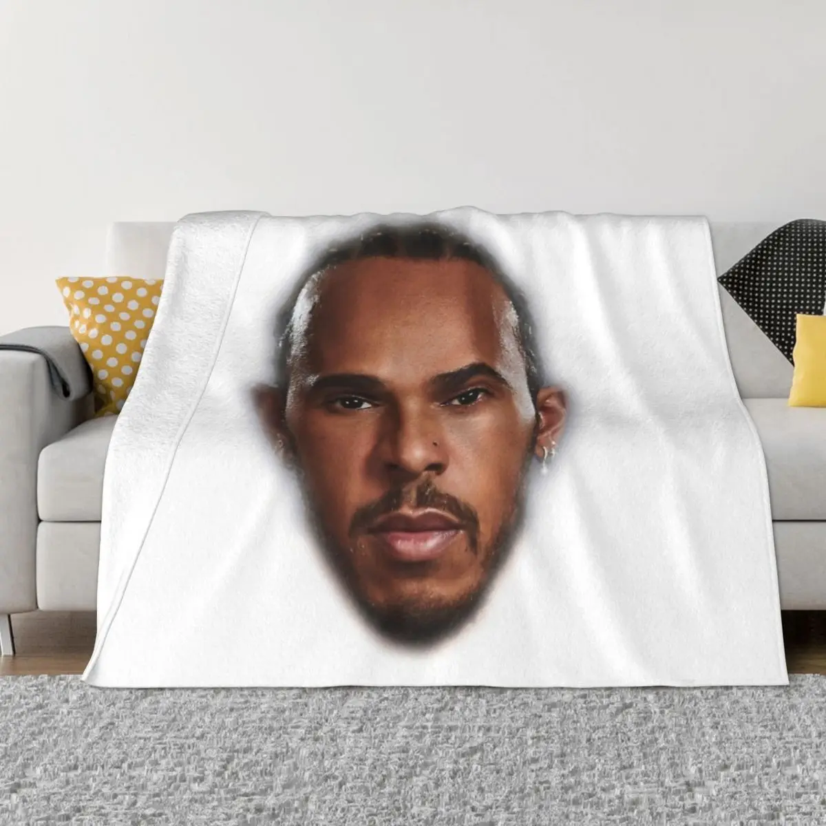 Copriletto Per Coperta Face Hamilton Sul Letto Copriletto Vintage Queen Size